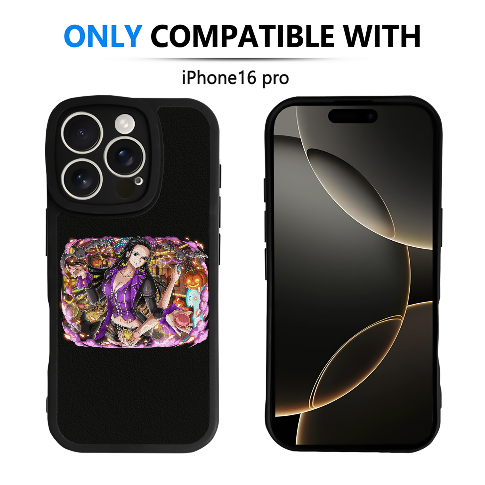 （画像用） ワンピース ニコ・ロビン ONE PIECE Nico Robin 【iPhone 16シリーズ対応】シリコンスマホケース（レザー調） 材質：シリコン